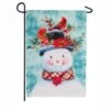 Evergreen 18 In. X 12.5 In. Winter Flora Snowman Garden Organza Flag -Northlight Shop evergreen christmas garage door decorations 14o8641 64 1000