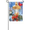 Evergreen 18 In. X 12.5 In. Birds On Post Garden Suede Flag -Northlight Shop evergreen christmas garage door decorations 14s4625bl 64 1000