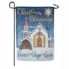 Evergreen 18 In. X 12.5 In. Christmas Blessings Garden Suede Flag -Northlight Shop evergreen christmas garage door decorations 14s8682 64 1000