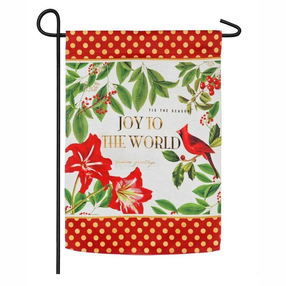 Evergreen 18 In. X 12.5 In. Christmas Cardinal Garden Suede Flag 1 Evergreen 18 In. X 12.5 In. Christmas Cardinal Garden Suede Flag