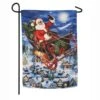 Evergreen 18 In. X 12.5 In. Delivering Christmas Garden Suede Flag -Northlight Shop evergreen christmas garage door decorations 14s8740 64 1000