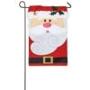 Evergreen 18 In. X 12.5 In. Santa Claus Garden Applique Flag -Northlight Shop evergreen christmas garage door decorations 168848 64 1000