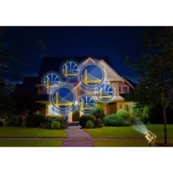 NBA Golden State Warriors Team Pride Light -Northlight Shop fabrique innovations inc christmas light projectors ledwarr c3 1000