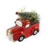 10 In. L X 7 In. H Ceramic Christmas Tree Truck In Red 2 10 In. L X 7 In. H Ceramic Christmas Tree Truck In Red -Northlight Shop flora bunda christmas centerpieces ch1855e rd 64 1000