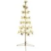 36 In. Christmas Metal Framed Decorative Tree With Metal Base And Twinkle Lights -Northlight Shop fraser hill farm christmas figurines ffchled036 tr1 wt 64 1000