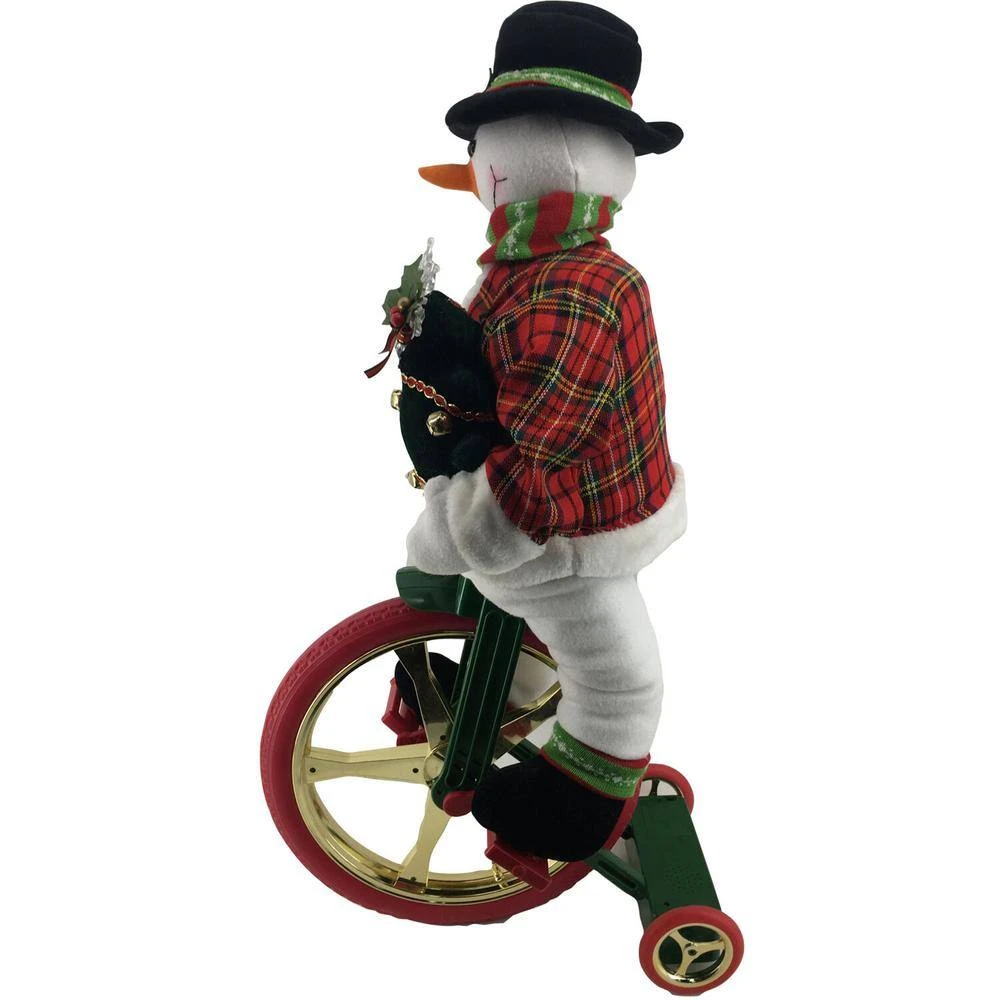 36 In. Christmas Dancing Mr. Snowman With Wrapped Gift Box And Music 5 36 In. Christmas Dancing Mr. Snowman With Wrapped Gift Box And Music - Image 5