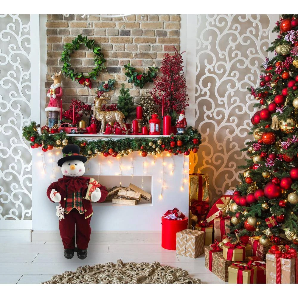 36 In. Christmas Dancing Mr. Snowman With Wrapped Gift Box And Music 8 36 In. Christmas Dancing Mr. Snowman With Wrapped Gift Box And Music - Image 8