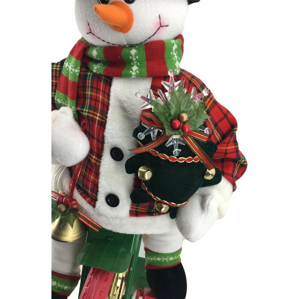 36 In. Christmas Dancing Mr. Snowman With Wrapped Gift Box And Music 4 36 In. Christmas Dancing Mr. Snowman With Wrapped Gift Box And Music - Image 4