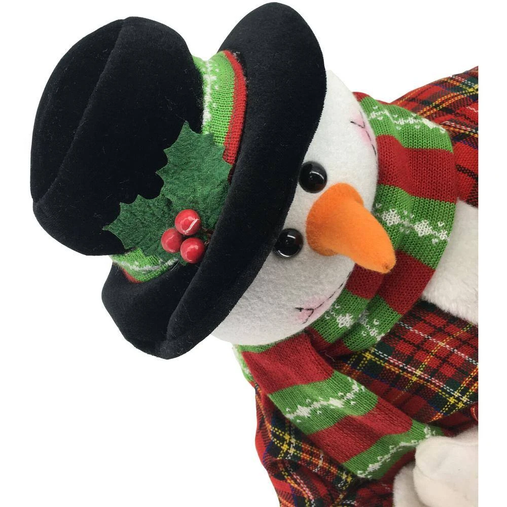 36 In. Christmas Dancing Mr. Snowman With Wrapped Gift Box And Music 2 36 In. Christmas Dancing Mr. Snowman With Wrapped Gift Box And Music - Image 2
