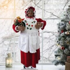 36 In. Music And Motion Mrs. Claus With Apron, Standing Decor, Christmas Animatronic 27 36 In. Music And Motion Mrs. Claus With Apron, Standing Decor, Christmas Animatronic -Northlight Shop fraser hill farm christmas figurines fmc036 1rd1 aa 31 1000