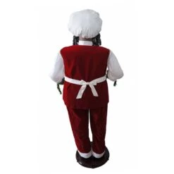 58-In African American Dancing Santa With Apron, Christmas Cookie Garland, Standing Decor, Motion-Activated Animatronic -Northlight Shop fraser hill farm christmas figurines fsc058 2rd2 aa e1 1000