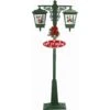 74 In. Christmas Double Street Lamp With Santa, Snowman And Music -Northlight Shop fraser hill farm christmas figurines fsl074a grn 64 1000