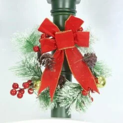 74 In. Christmas Double Street Lamp With Santa, Snowman And Music -Northlight Shop fraser hill farm christmas figurines fsl074a grn 76 1000