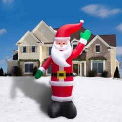 20 Ft. Pre-Lit Santa Christmas Inflatable -Northlight Shop fraser hill farm christmas inflatables fhfinsanta020 1l a0 1000