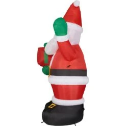 10 Ft. Santa Claus With Gift Bag Christmas Inflatable With Lights 21 10 Ft. Santa Claus With Gift Bag Christmas Inflatable With Lights -Northlight Shop fraser hill farm christmas inflatables fhfsanta102 l 4f 1000