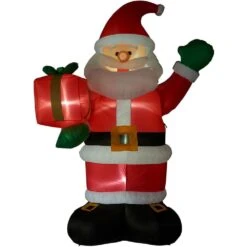 10 Ft. Santa Claus With Gift Bag Christmas Inflatable With Lights 18 10 Ft. Santa Claus With Gift Bag Christmas Inflatable With Lights -Northlight Shop fraser hill farm christmas inflatables fhfsanta102 l 66 1000