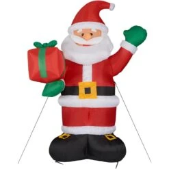 10 Ft. Santa Claus With Gift Bag Christmas Inflatable With Lights 19 10 Ft. Santa Claus With Gift Bag Christmas Inflatable With Lights -Northlight Shop fraser hill farm christmas inflatables fhfsanta102 l 77 1000