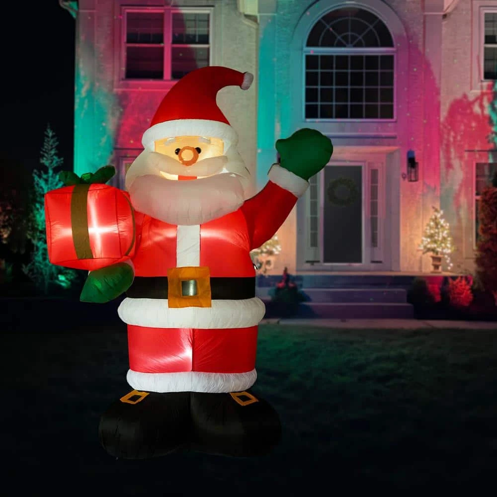 10 Ft. Santa Claus With Gift Bag Christmas Inflatable With Lights 12 10 Ft. Santa Claus With Gift Bag Christmas Inflatable With Lights - Image 12