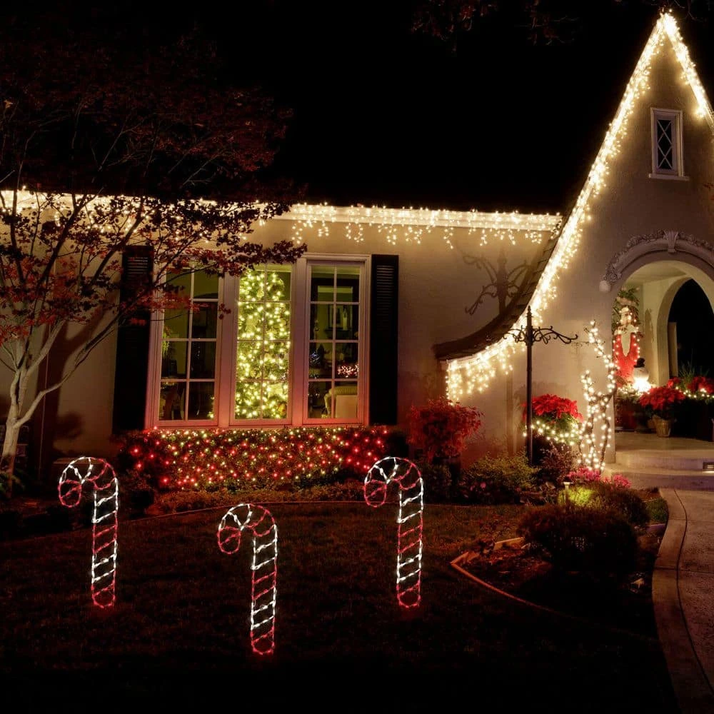 3 Ft. 90-Light LED Red And White Candy Cane Novelty Light 10 3 Ft. 90-Light LED Red And White Candy Cane Novelty Light - Image 10