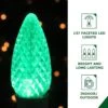 3 Ft. 137-Light LED Red/Green Oval Ornament Light -Northlight Shop fraser hill farm christmas novelty lights ffchled036 orn0 grn rd 64 1000