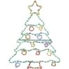 4.5 Ft. 206-Light Multi-Color Christmas Tree Novelty Light -Northlight Shop fraser hill farm christmas novelty lights ffchled056 tr0 mlt 64 1000