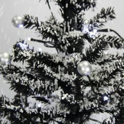 29 In. Black Christmas Tree With Star Topper And Umbrella Base -Northlight Shop fraser hill farm christmas tree toppers fstr029a blk 1f 1000