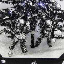 29 In. Black Christmas Tree With Star Topper And Umbrella Base -Northlight Shop fraser hill farm christmas tree toppers fstr029a blk 44 1000