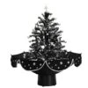 29 In. Black Christmas Tree With Star Topper And Umbrella Base -Northlight Shop fraser hill farm christmas tree toppers fstr029a blk 64 1000
