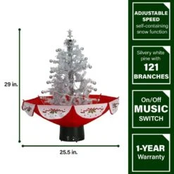 29 In. White Christmas Tree With Star Topper And Umbrella Base -Northlight Shop fraser hill farm christmas tree toppers fstr029a wht 40 1000
