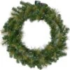 48 In. Southern Peace Artificial Holiday Wreath With Multi-Colored Battery-Operated LED String Lights -Northlight Shop fraser hill farm christmas wreaths ffsp048w 6gr 64 1000