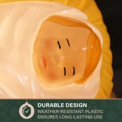 32.7 In. X 17.1 In. Pre-Lit C7 Bulb Nativity Christmas Blow Mold 17 32.7 In. X 17.1 In. Pre-Lit C7 Bulb Nativity Christmas Blow Mold -Northlight Shop fraser hill farm christmas yard decorations ffbm 1nat mlt a0 1000