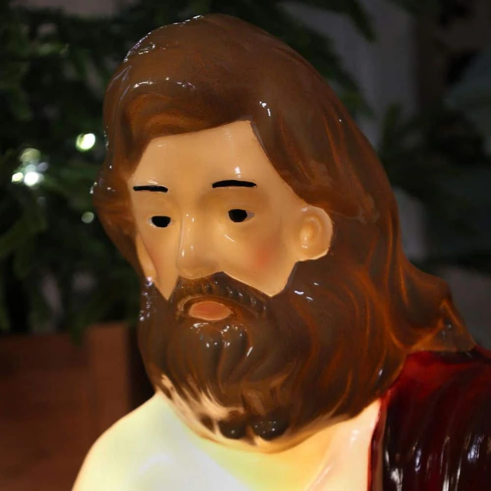 32.7 In. X 17.1 In. Pre-Lit C7 Bulb Nativity Christmas Blow Mold 8 32.7 In. X 17.1 In. Pre-Lit C7 Bulb Nativity Christmas Blow Mold - Image 8