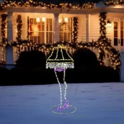 52 In. Christmas Leg Lamp With LED Lights -Northlight Shop fraser hill farm christmas yard decorations ffchled052 leg0 mtl 31 1000