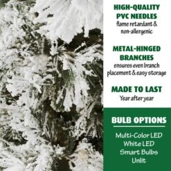 12-ft. Unlit Snow Flocked Snowy Pine Artificial Christmas Tree 11 12-ft. Unlit Snow Flocked Snowy Pine Artificial Christmas Tree -Northlight Shop fraser hill farm unlit christmas trees ffsn012 0sn 40 1000