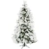12-ft. Unlit Snow Flocked Snowy Pine Artificial Christmas Tree -Northlight Shop fraser hill farm unlit christmas trees ffsn012 0sn 64 1000