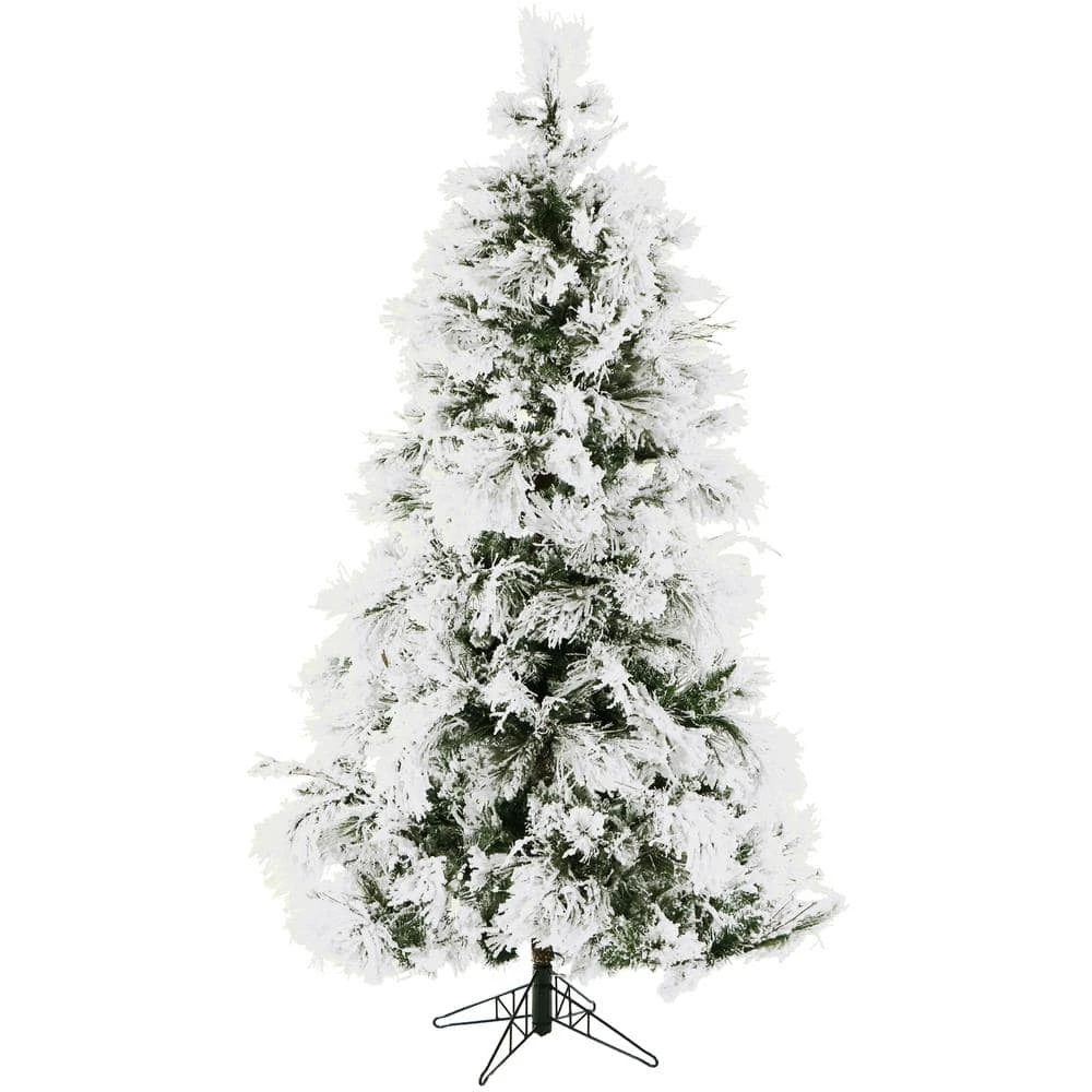 12-ft. Unlit Snow Flocked Snowy Pine Artificial Christmas Tree 1 12-ft. Unlit Snow Flocked Snowy Pine Artificial Christmas Tree
