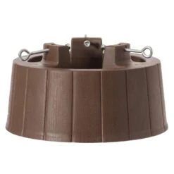Brown Plastic Christmas Tree Stand With Screw Fastener