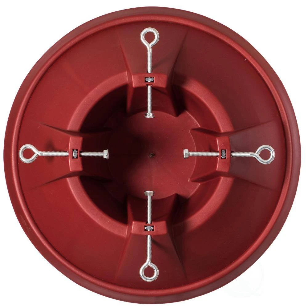 Red Plastic Christmas Tree Stand With Screw Fastener 6 Red Plastic Christmas Tree Stand With Screw Fastener - Image 6