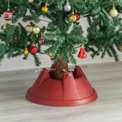 Red Plastic Christmas Tree Stand With Screw Fastener 13 Red Plastic Christmas Tree Stand With Screw Fastener -Northlight Shop gardenised christmas tree stands qi004154 rd 4f 1000