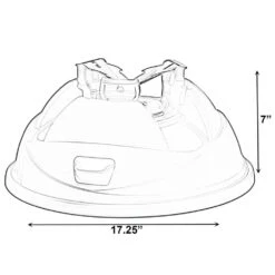 Indoor Automatic Green Christmas Tree Stand With Water Reservoir, Adjustable Metal Claws -Northlight Shop gardenised christmas tree stands qi004591 1f 1000