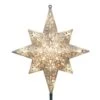 Holiday Classics 11 In. 16-Light Silver Glittered Bethlehem Star Tree Top -Northlight Shop ge christmas tree toppers 71080hd 64 1000