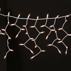String-A-Long 300-Light Clear Icicle Light Set -Northlight Shop ge icicle lights 61516hd 40 1000