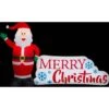 5.5 Ft. H X 8.5 Ft. L Airblown Inflatable Santa And Merry Christmas Scene