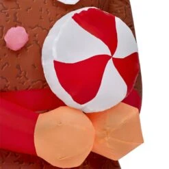 6.5 Ft. Airblown Gingerbread Nutcracker Christmas Inflatable -Northlight Shop gemmy christmas inflatables 21gm19538 1d 1000
