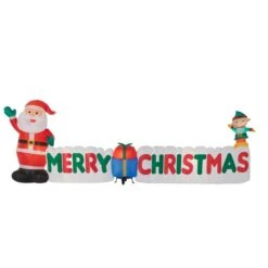 12 Ft. Long Inflatable Merry Christmas Sign -Northlight Shop gemmy christmas inflatables 89991 fa 1000