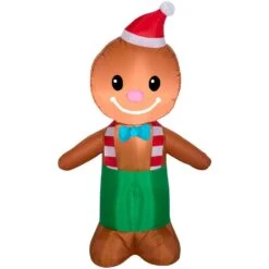 3.5 Ft. Tall Airblown-Gingerbread Man-SM Inflatable -Northlight Shop gemmy christmas inflatables g 114558 4f 1000