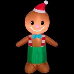 3.5 Ft. Tall Airblown-Gingerbread Man-SM Inflatable