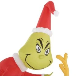 Holiday 5.12 Ft. H X 6.5 Ft. W Inflatable Airblown Grinch And Max Scene -Northlight Shop gemmy christmas inflatables g 11573 40 1000