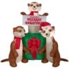 5 Ft. H. Airblown-Meercats And Christmas Gift Scene-MD 24 5 Ft. H. Airblown-Meercats And Christmas Gift Scene-MD -Northlight Shop gemmy christmas inflatables g 16006 64 1000