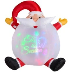 6 Ft. Airblown Panoramic Projection Santa Christmas Inflatable